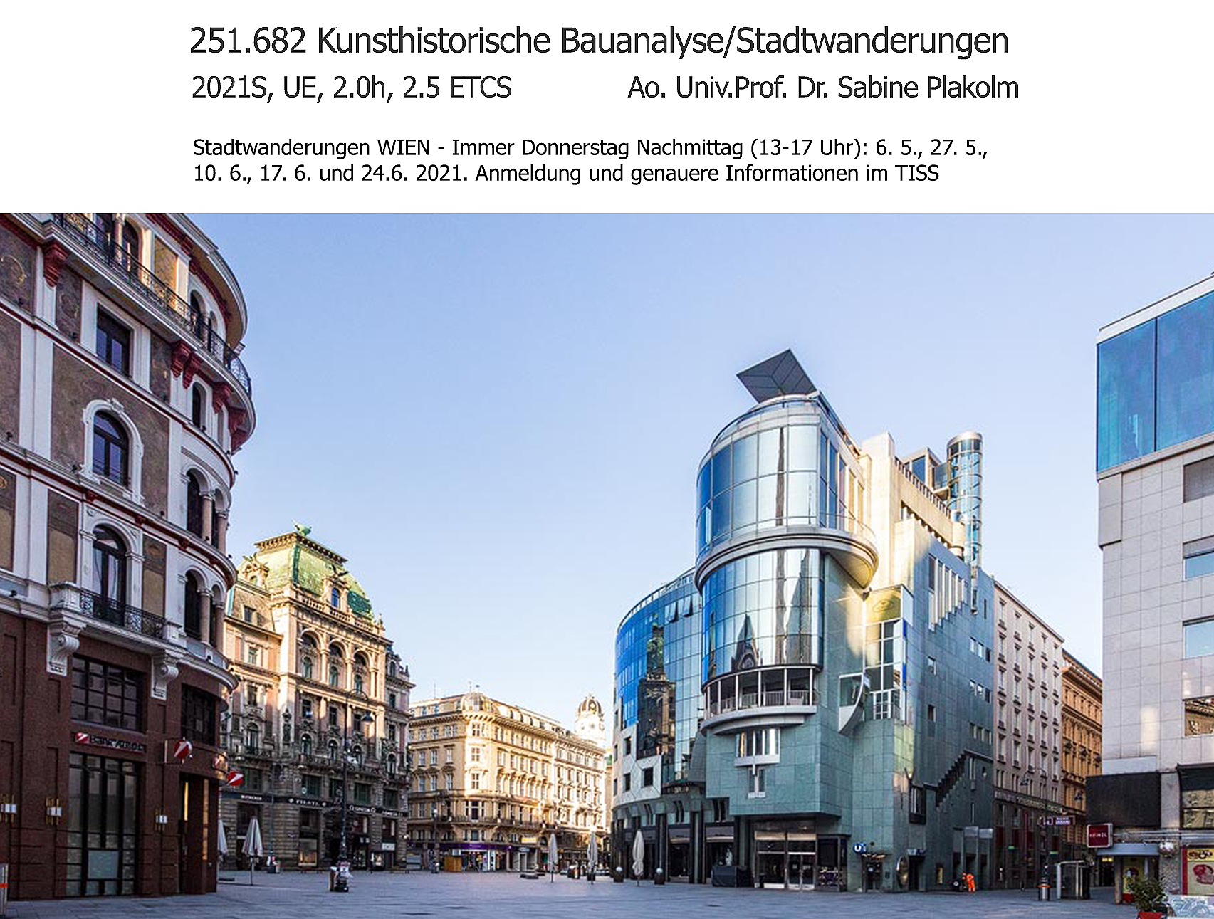 251.682 SE Kunstgeschichtliche Bauanalyse / Stadtwanderungen Wien