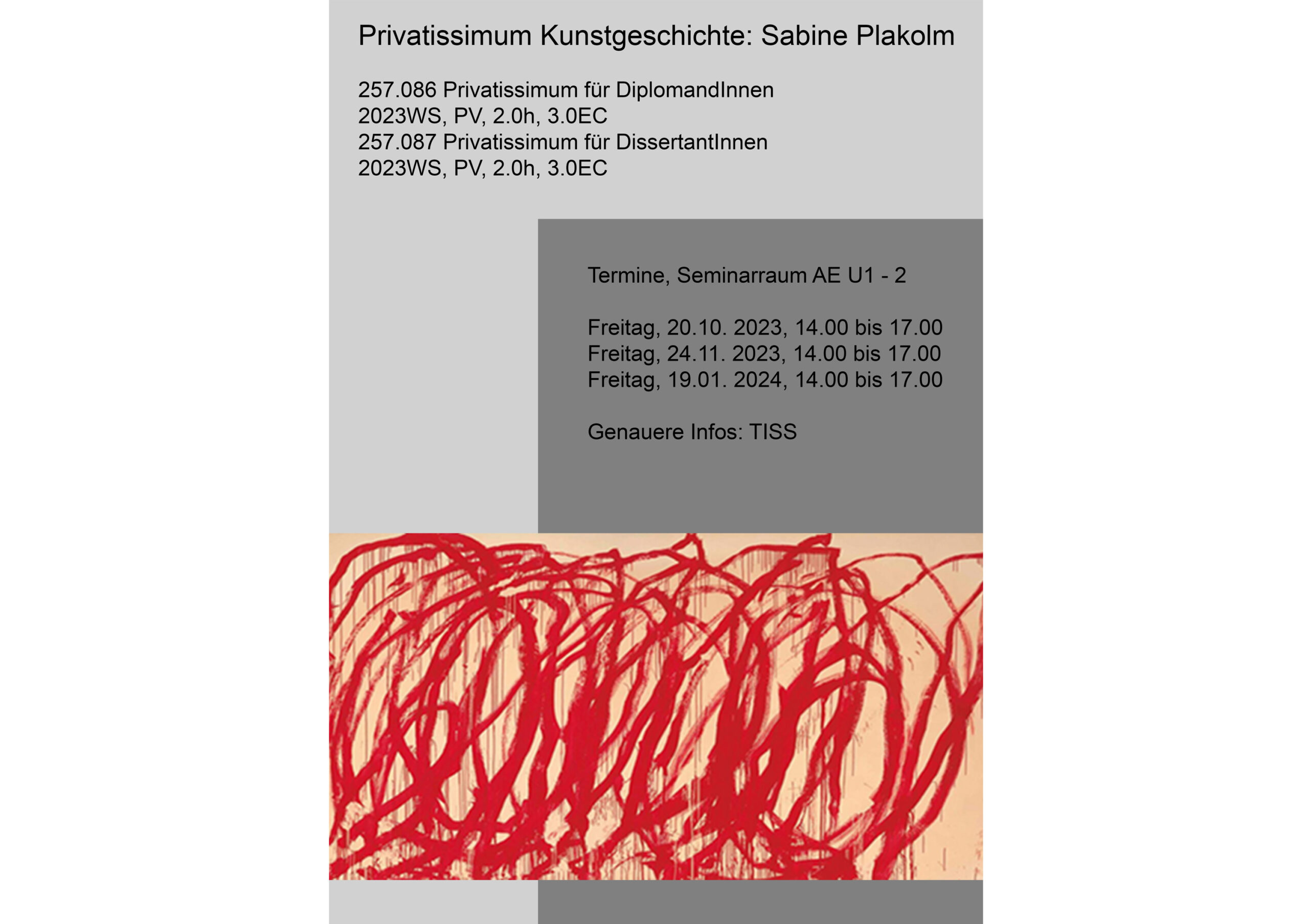 Privatissimum Kunstgeschichte – Sabine Plakolm