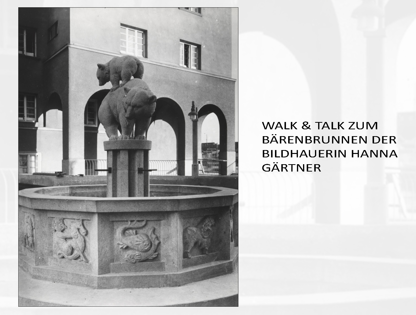 Walk & Talk zum Bärenbrunnen der Bildhauerin Hanna Gärtner
